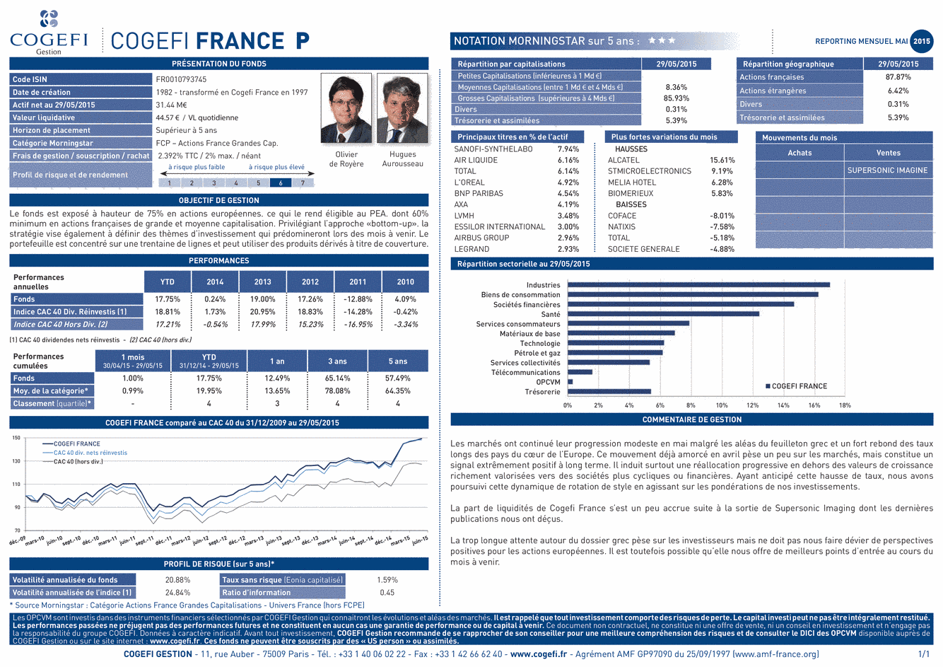 Fiche Produit Cogefi France - 31/05/2015 - French