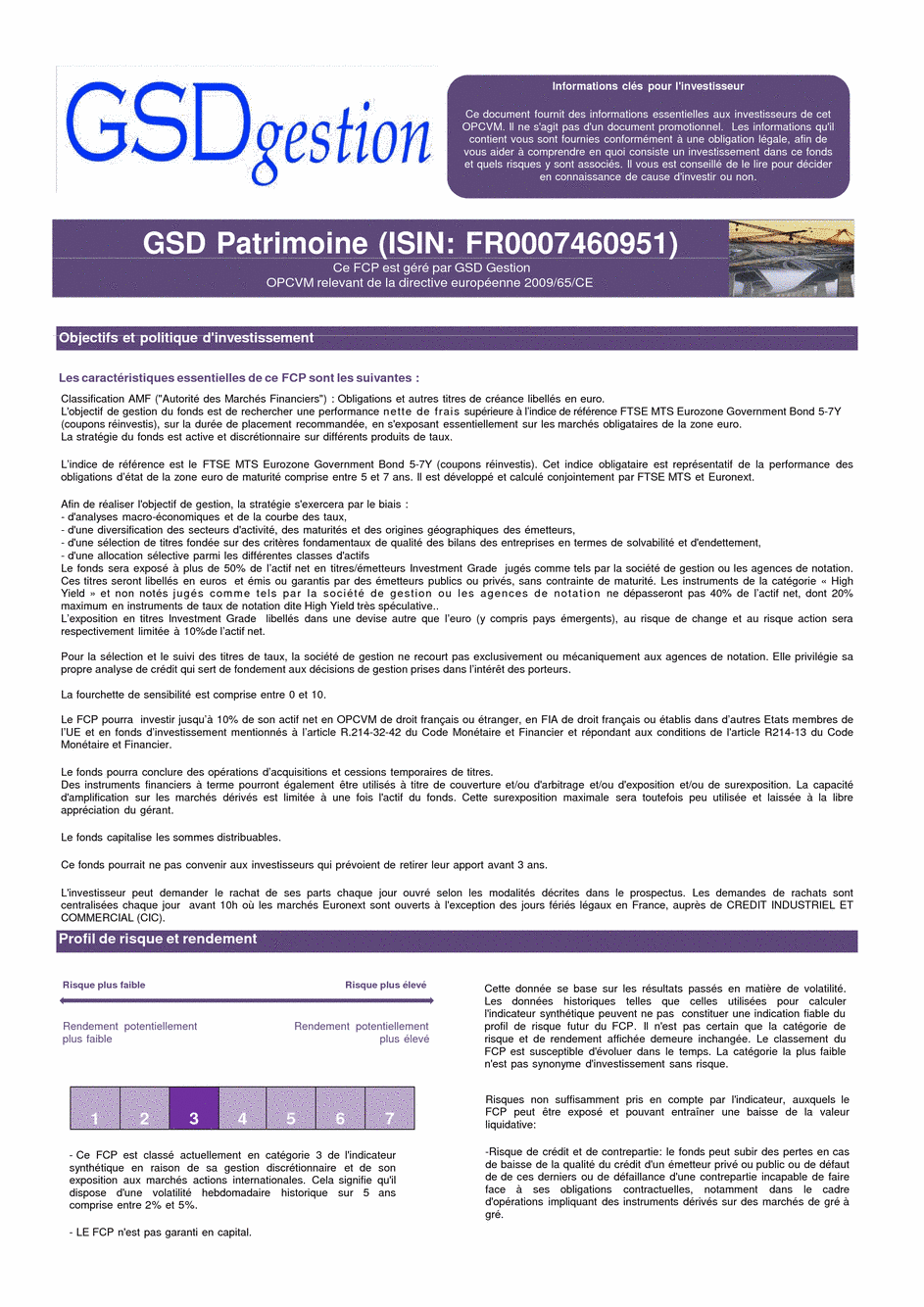 DICI-prospectus Complet GSD Patrimoine - 29/01/2018 - French