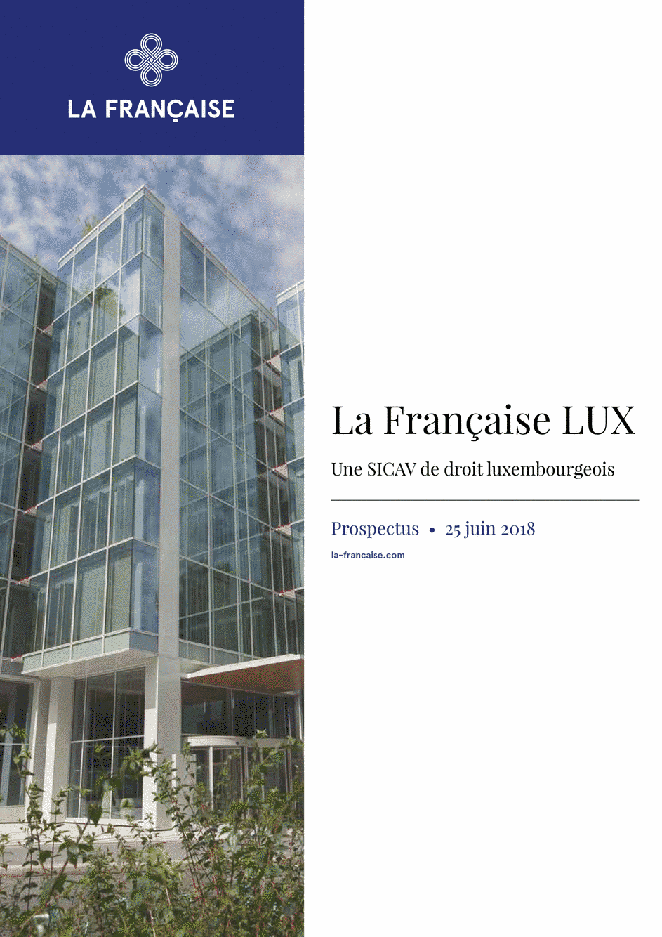 Prospectus La Fran??aise LUX - Inflection Point Zero Carbon - I - EUR- Distribution - 25/06/2018 - French