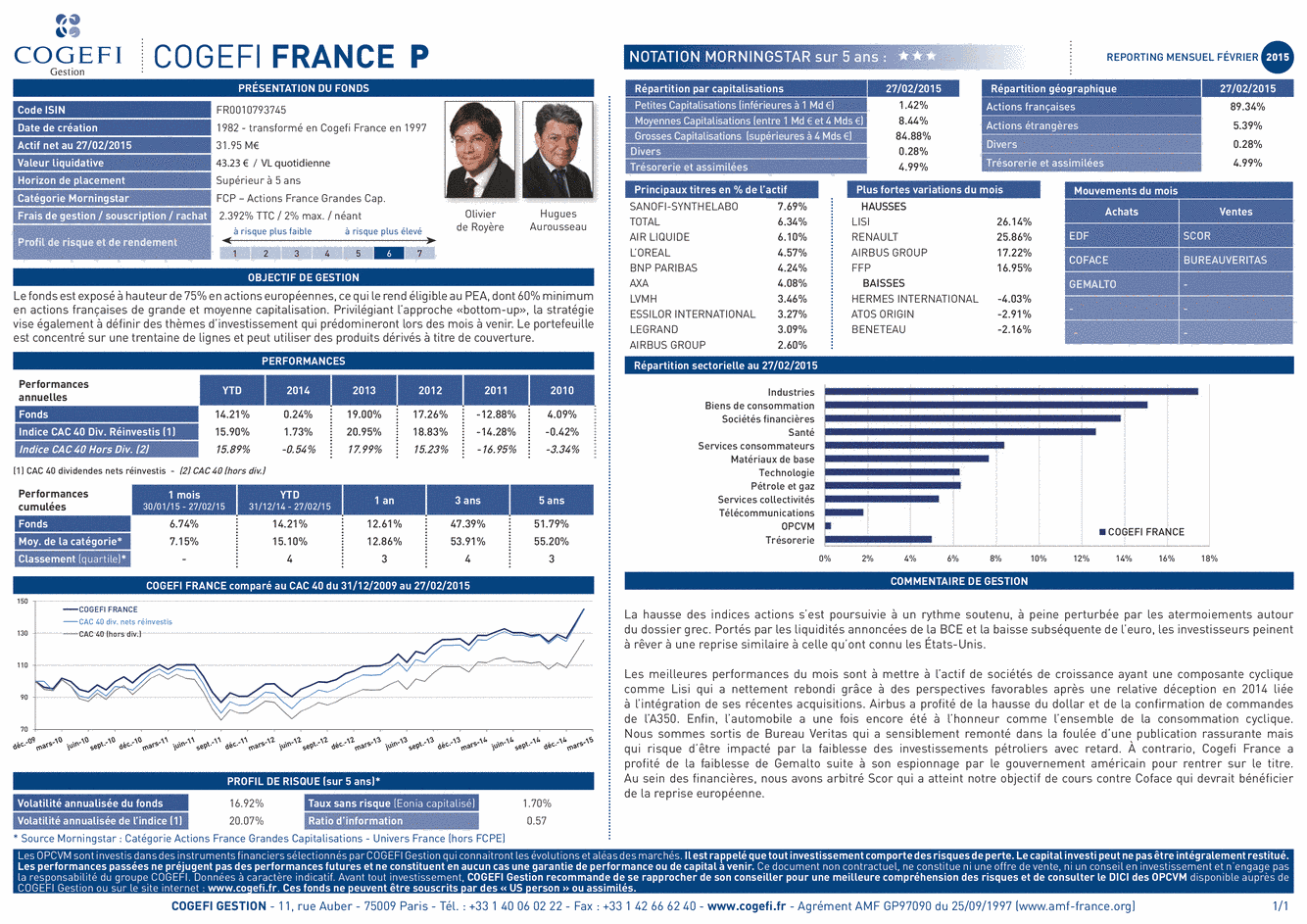 Fiche Produit Cogefi France - 27/02/2015 - Français
