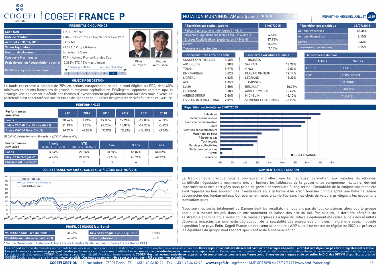 Fiche Produit Cogefi France - 31/07/2015 - Français