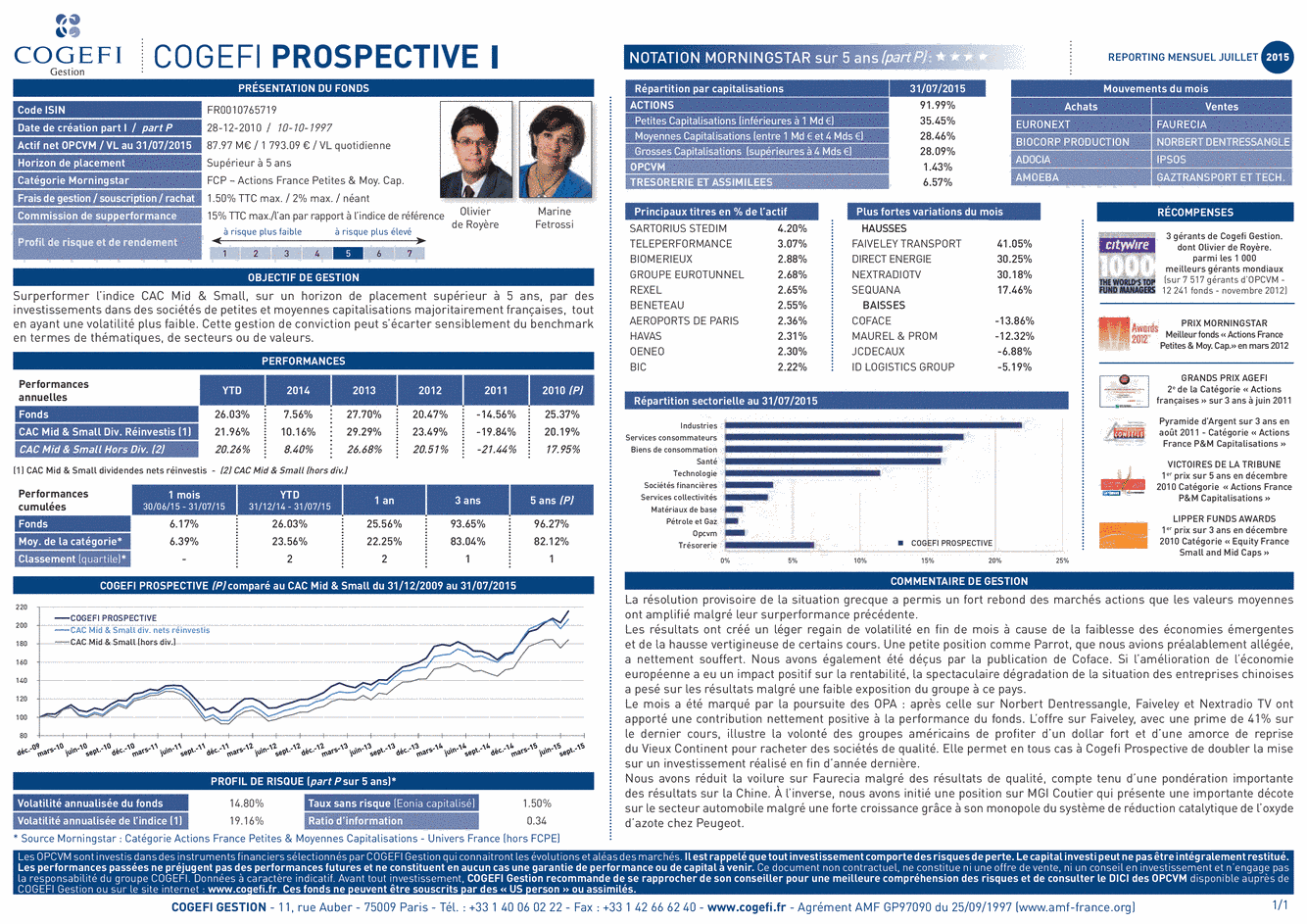Fiche Produit Cogefi Prospective I - 31/07/2015 - Français