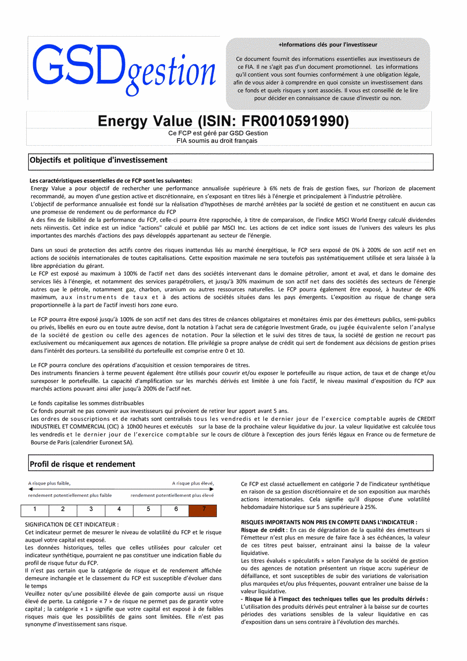 DICI-Prospectus Complet Energy Value - 28/06/2019 - undefined