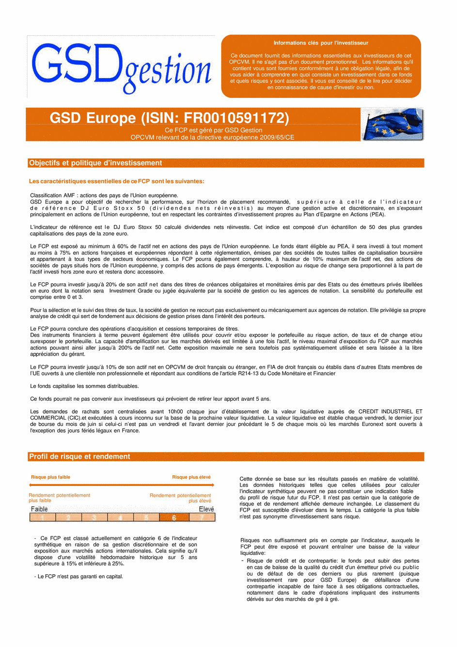 DICI-Prospectus Complet GSD Europe - 21/11/2018 - Français