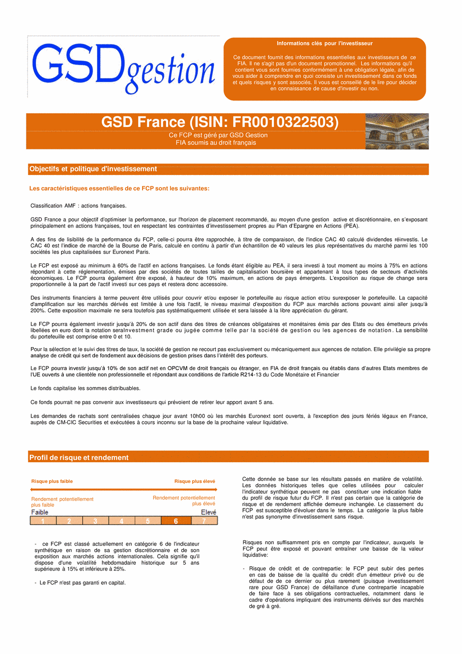 DICI-Prospectus Complet GSD France - 29/04/2015 - Français