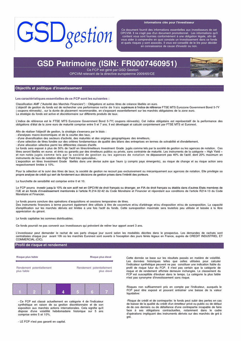 DICI-prospectus Complet GSD Patrimoine - 30/08/2016 - Français