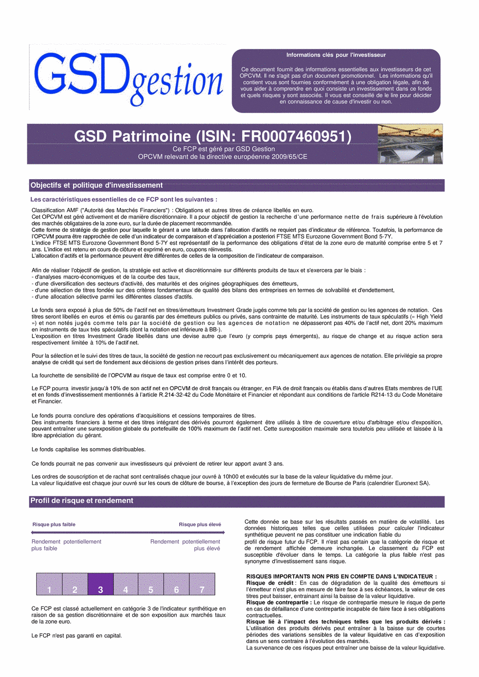 DICI-prospectus Complet GSD Patrimoine - 13/01/2021 - Français