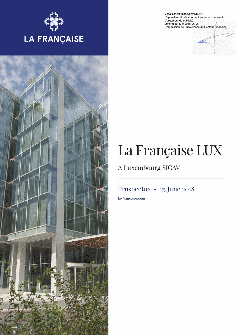 Prospectus La Française LUX - Inflection Point Zero Carbon - Class Partage - Green Cross (C) EUR - 25/06/2018 - Anglais