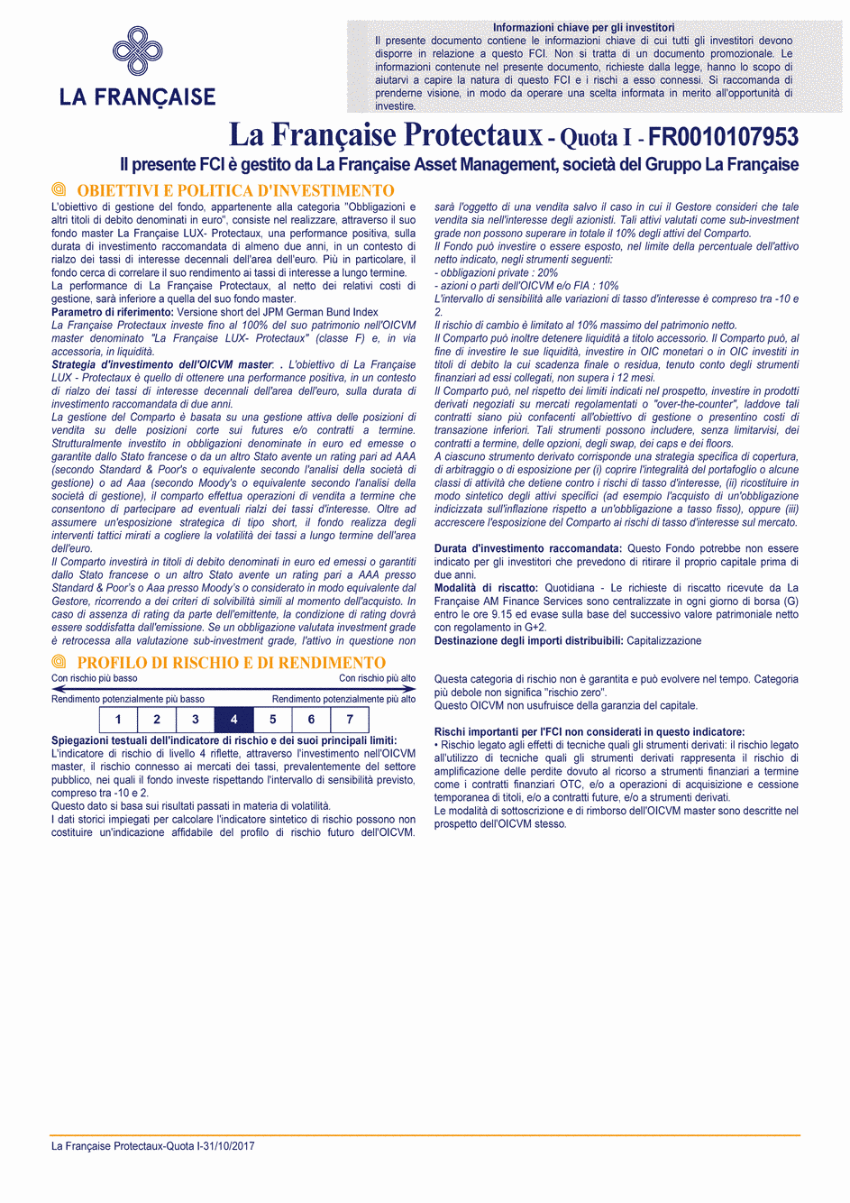 DICI La Française Protectaux - Part I - 31/10/2017 - Italien
