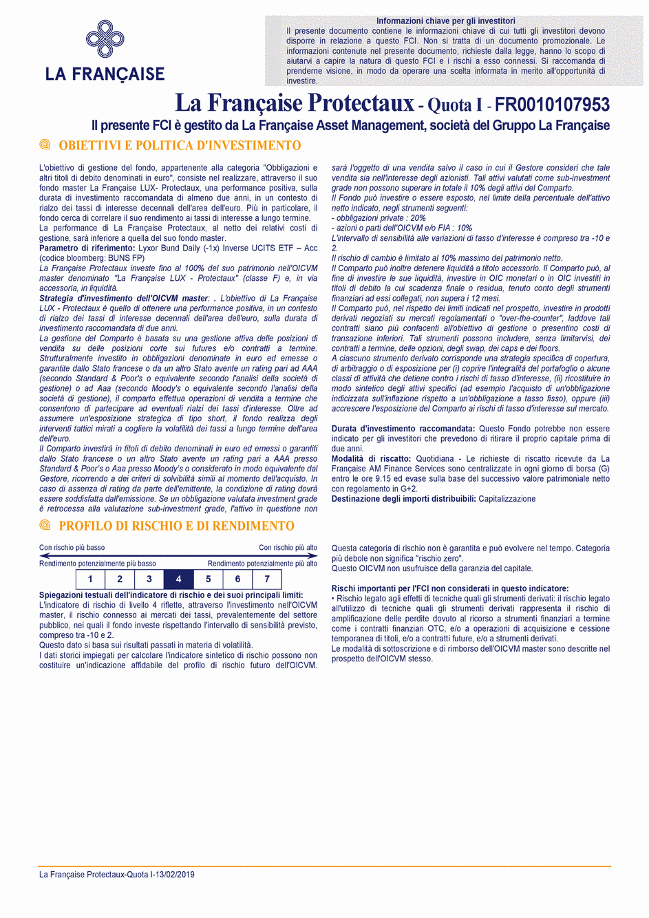 DICI La Française Protectaux - Part I - 13/02/2019 - Italien