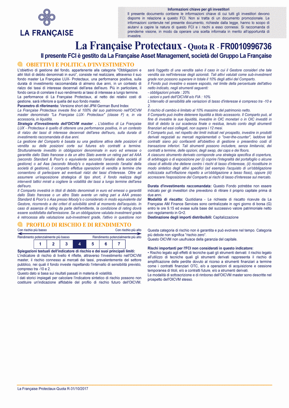 DICI La Française Protectaux - Part R - 31/10/2017 - Italien