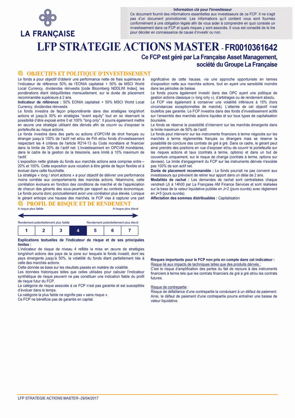 DICI LFP Strategie Actions Master - 29/04/2017 - Français